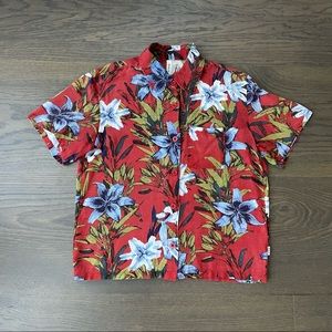 RVCA Floral Button Up